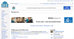 Desktop Screenshot of de.wikiversity.org