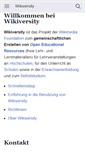 Mobile Screenshot of de.wikiversity.org