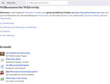 Tablet Screenshot of de.wikiversity.org