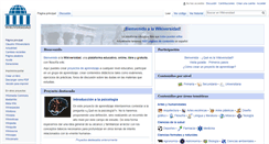 Desktop Screenshot of es.wikiversity.org