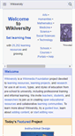 Mobile Screenshot of en.wikiversity.org