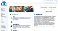 Desktop Screenshot of it.wikiversity.org